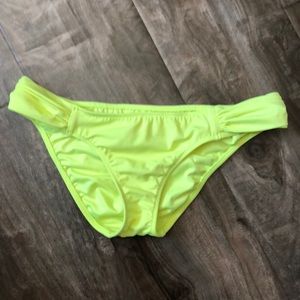 Neon yellow bikini bottom